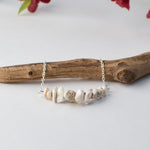 Ivory Howlite Chip Bar Necklace