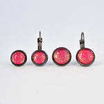 Hot Pink Sparkle Earrings