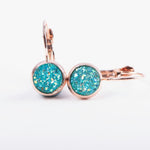 Turquoise Druzy Earrings